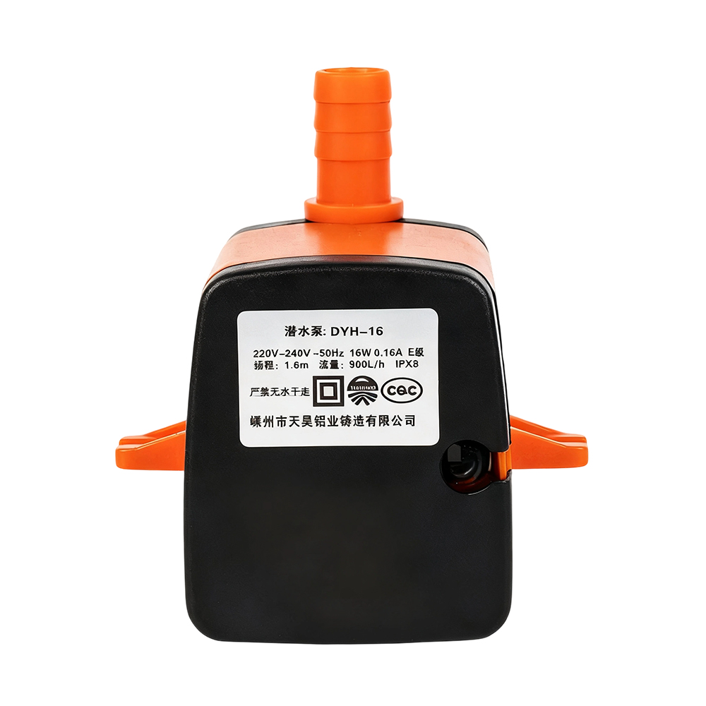 Bomba de agua con ventilador de refrigeración de tipo cerrado DYH-16B 16W con diseño de pie